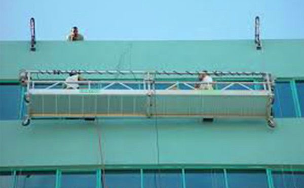 Shanghai Tian An Men Wall Used the Suspended Platform