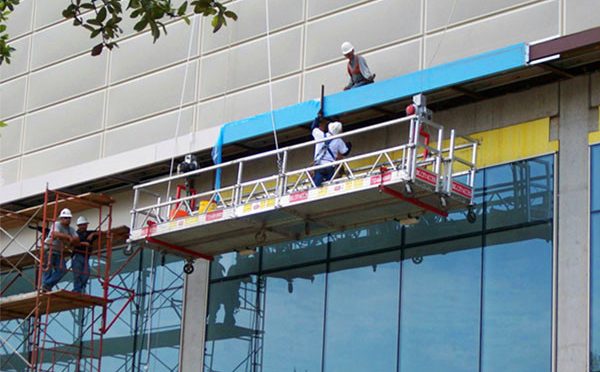 Circular shape suspended platform, electric aerial working gondola