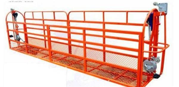 L shape suspended platform 90 degree special construction scaffolding