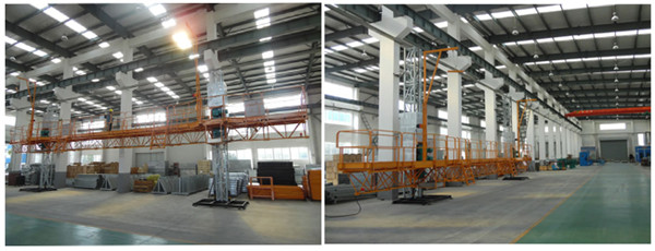 China manufacture CE zlp630 zlp800 wire rope suspended platform